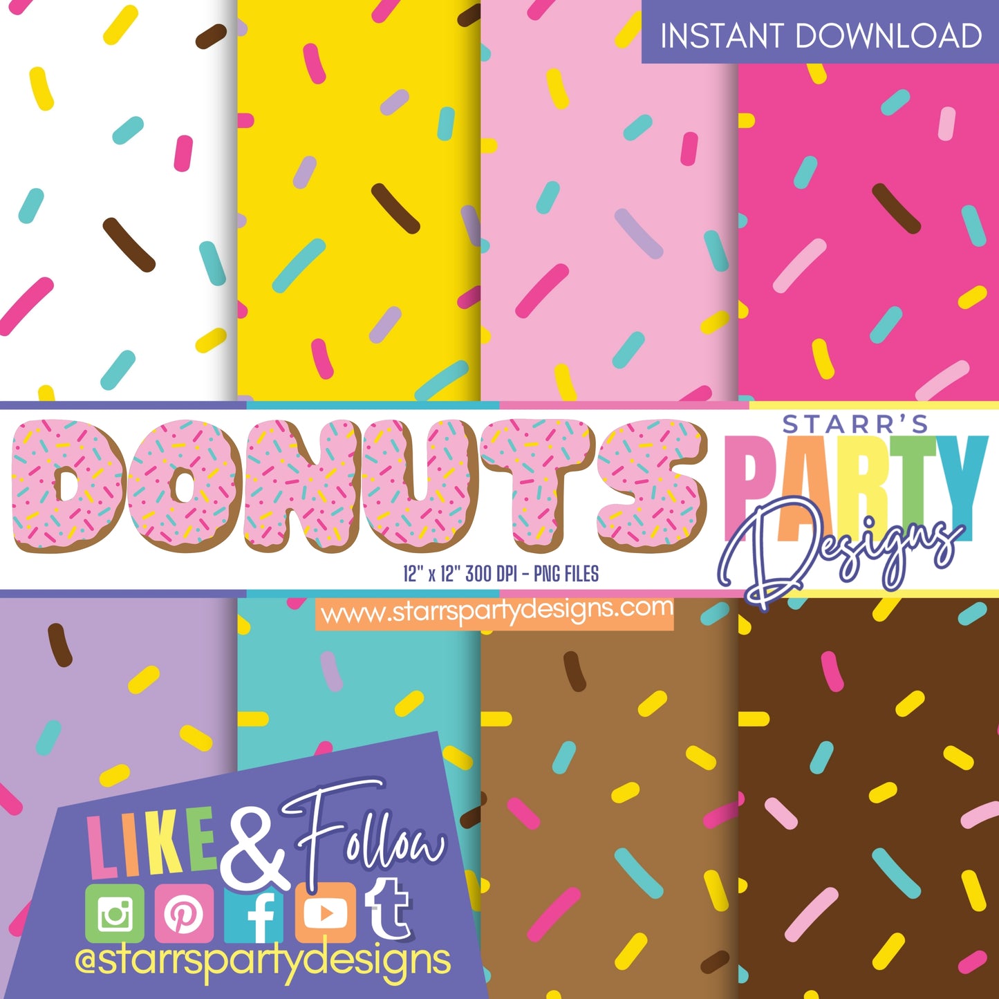 PAQUETE DE PAPEL DE DONUTS 2