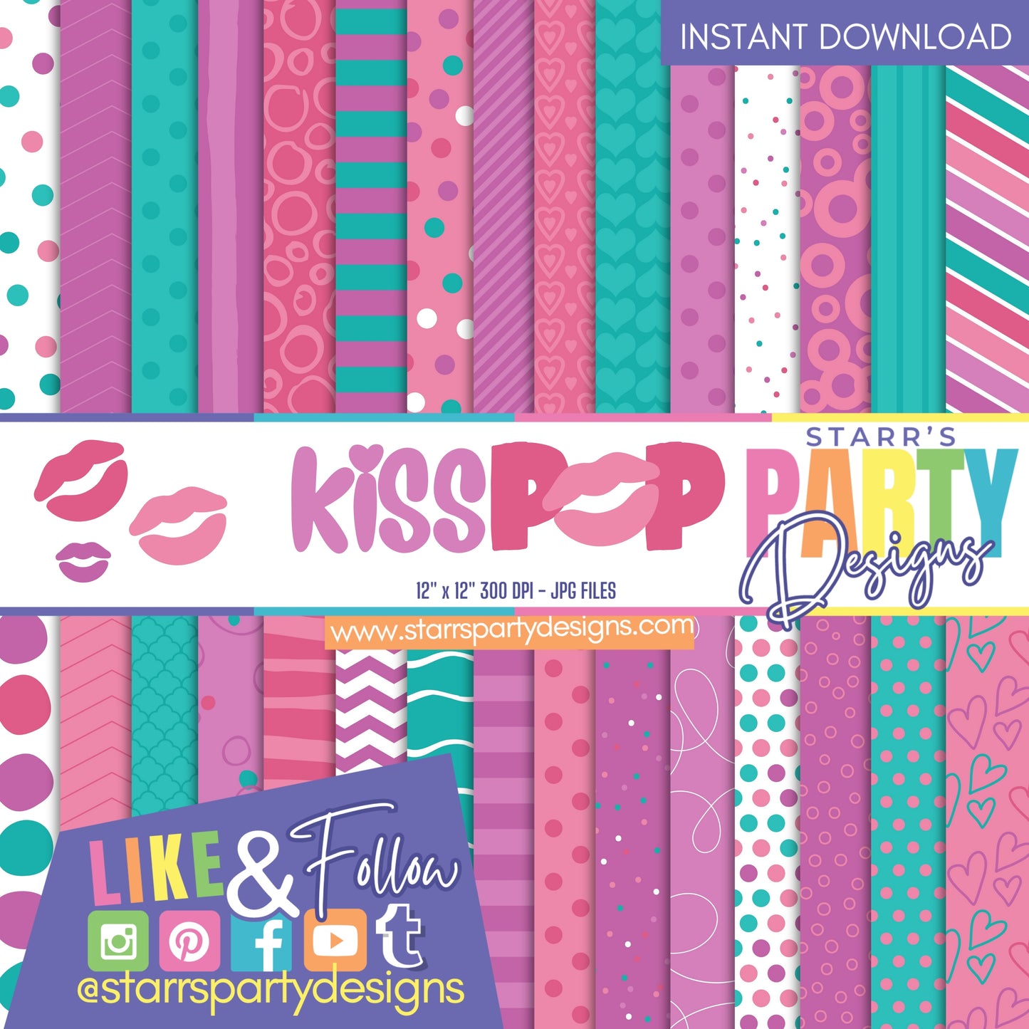 PAQUETE DE PAPEL KISS POP 1