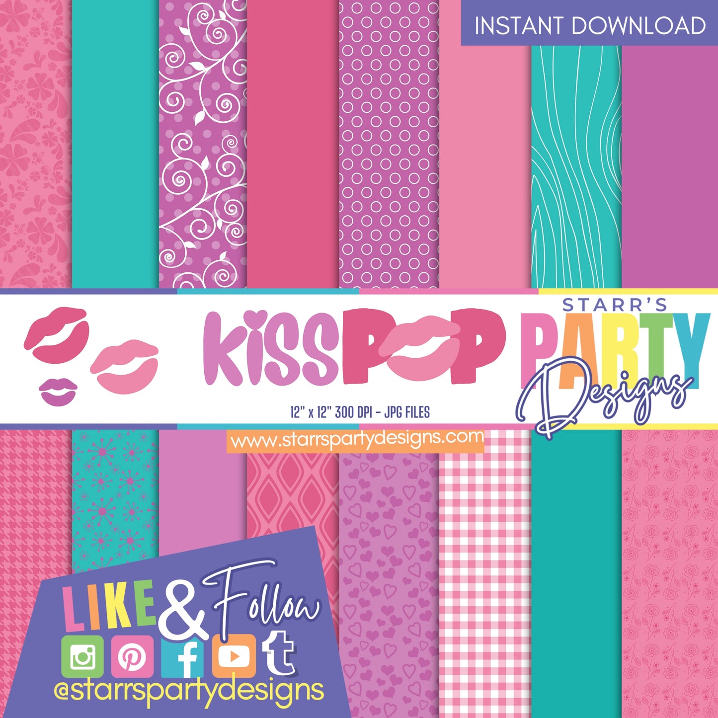 PAQUETE DE PAPEL KISS POP 2