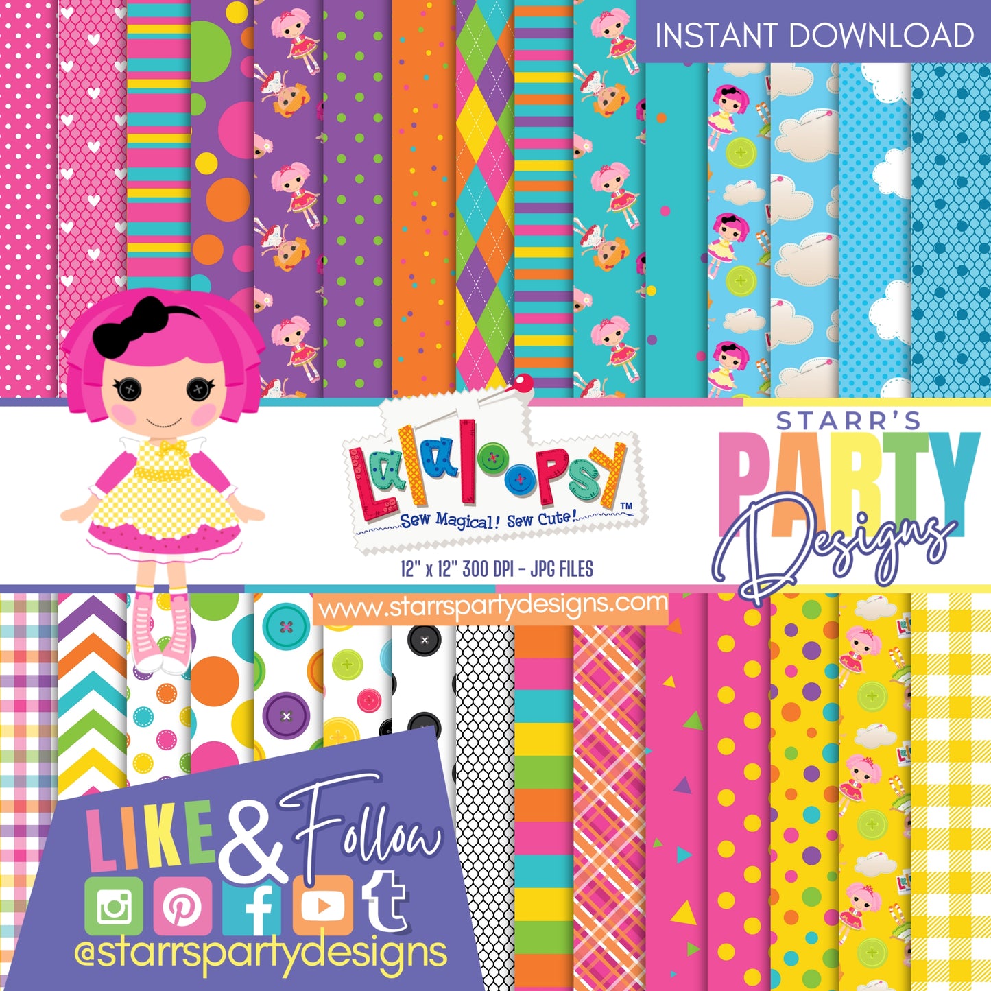 PAQUETE DE PAPEL LALALOOPSY 1