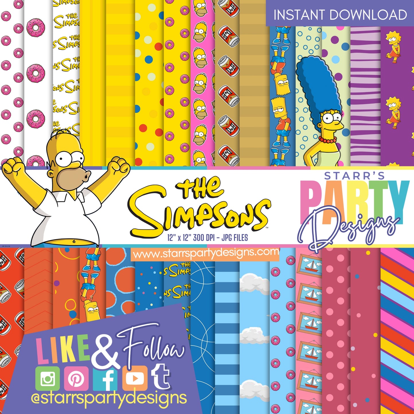 THE SIMPSONS PAPER PACK 1