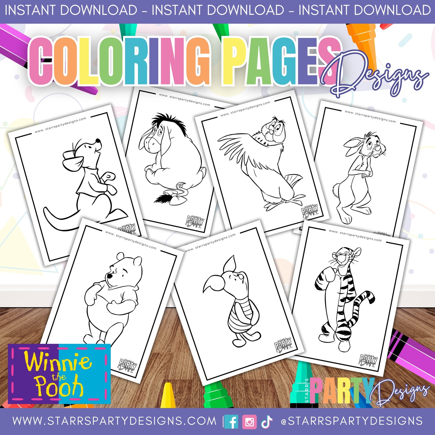 WINNIE THE POOH COLORING PAGES 1