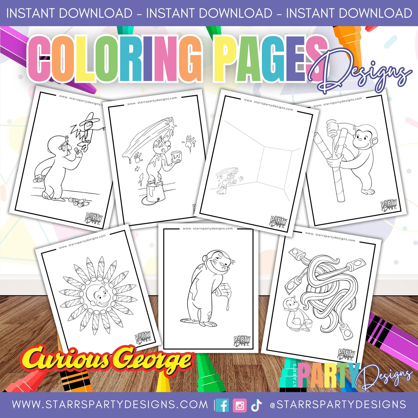 PINTAR CON GEORGE PAGINAS PARA COLOREAR