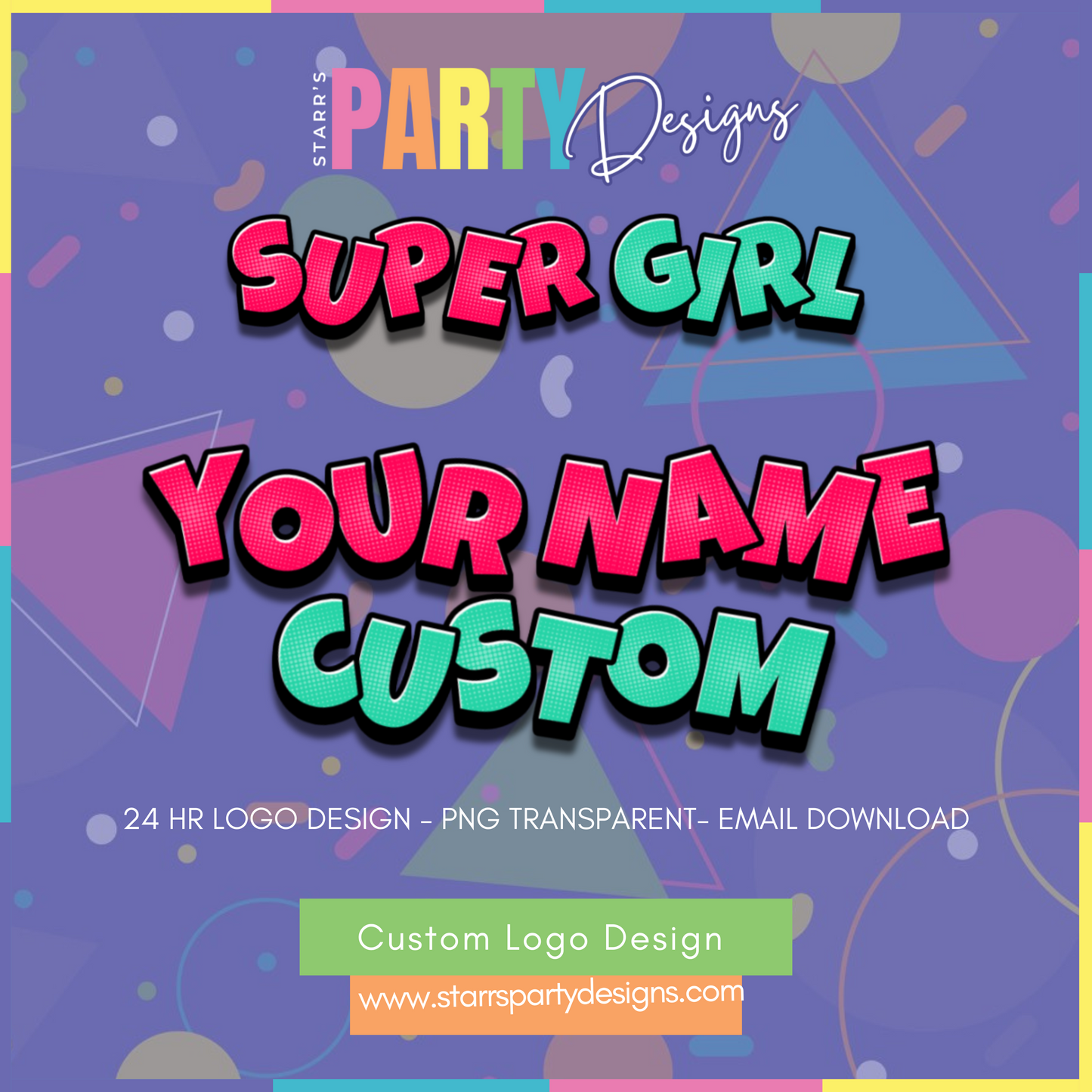 LOGOTIPO PERSONALIZADO | SUPER GIRL