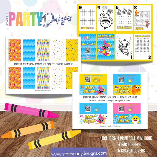 MINI BOOK DESIGN | BABY SHARK A7