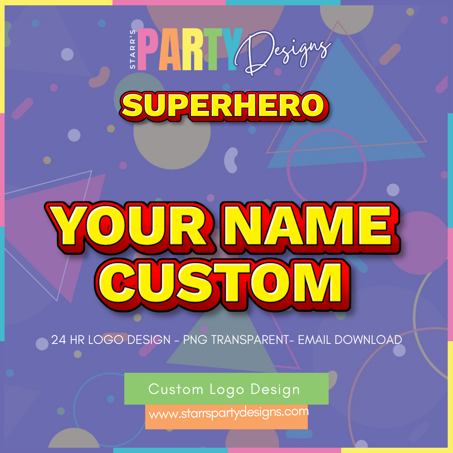 LOGOTIPO PERSONALIZADO | SUPERHÉROE