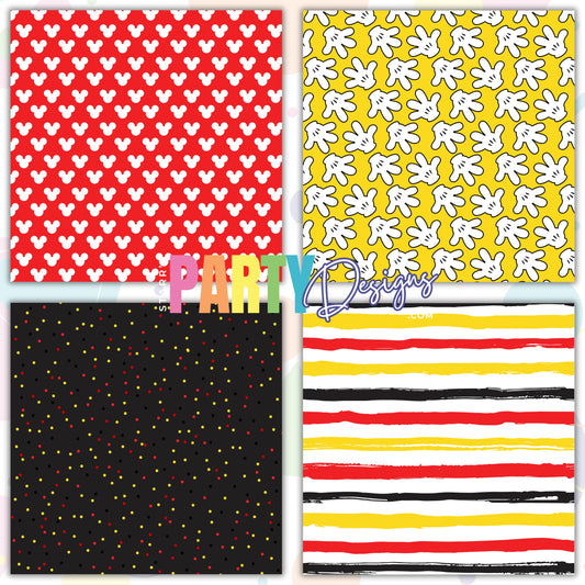 RED MINNIE MOUSE PAPER PACK 1