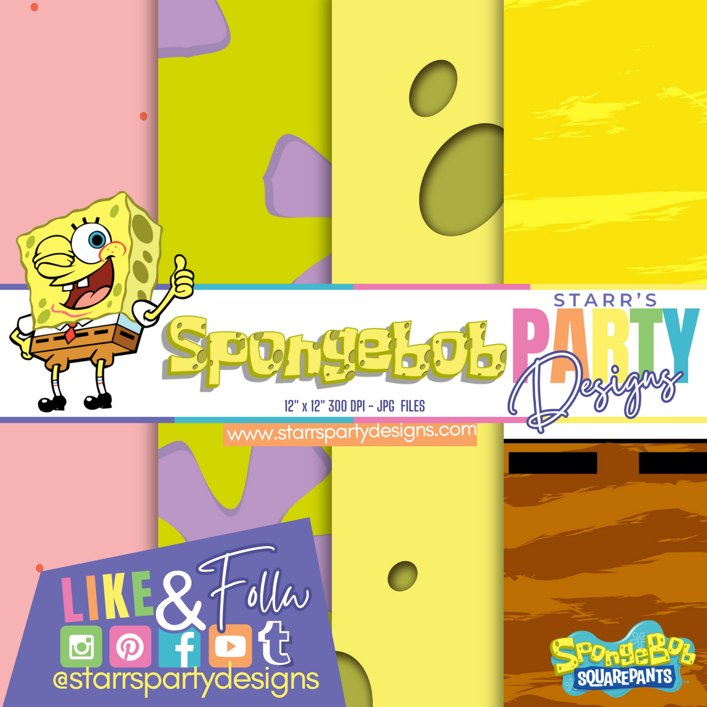 PAQUETE DE PAPEL DE BOB ESPONJA 2