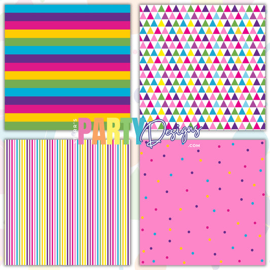 BRIGHT RAINBOW PAPER PACK