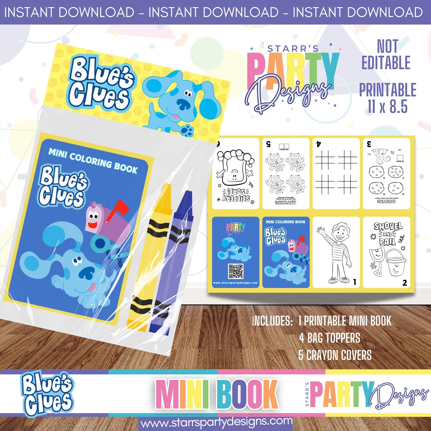 MINI BOOK DESIGN | BLUE'S CLUES A2