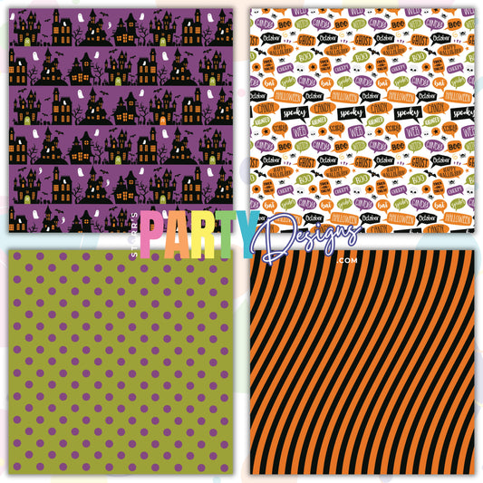 PAQUETE DE PAPEL FELIZ HALLOWEEN 1