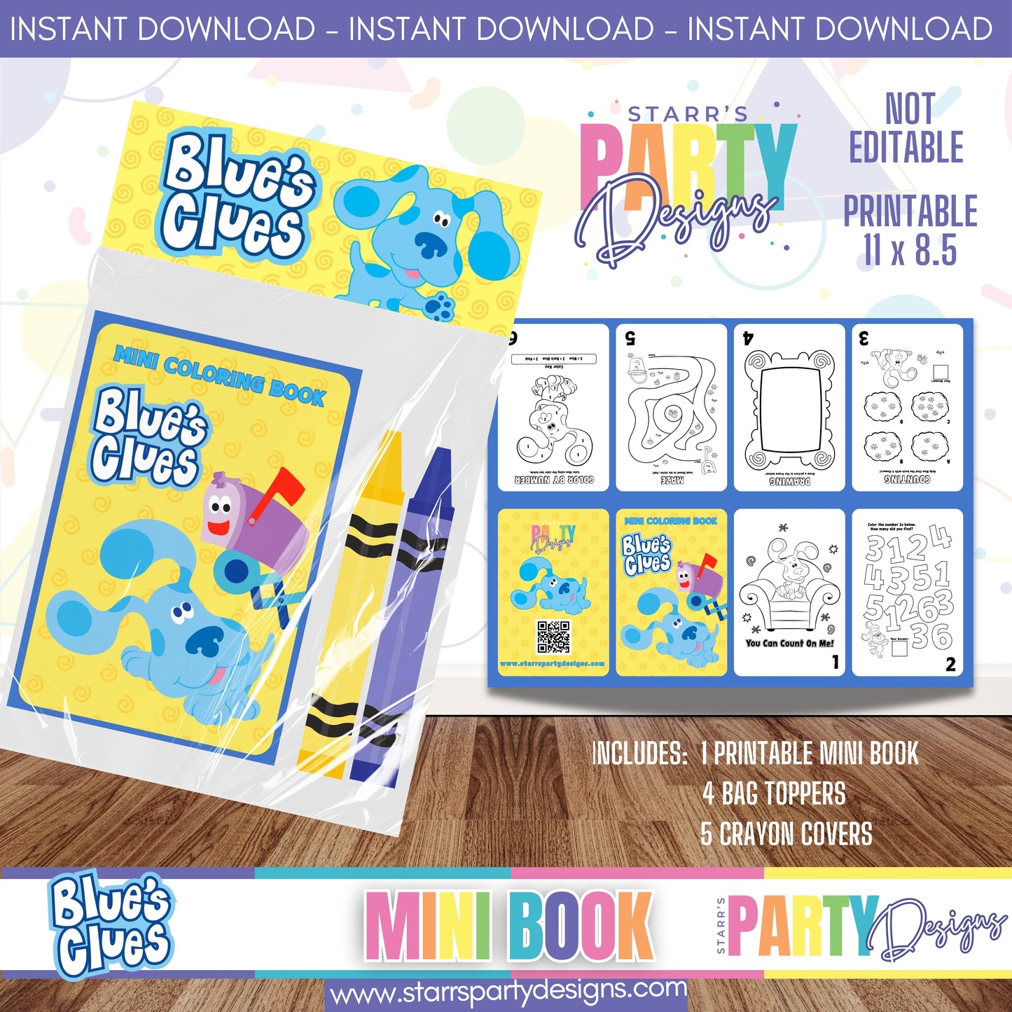 MINI BOOK DESIGN | BLUE'S CLUES A3