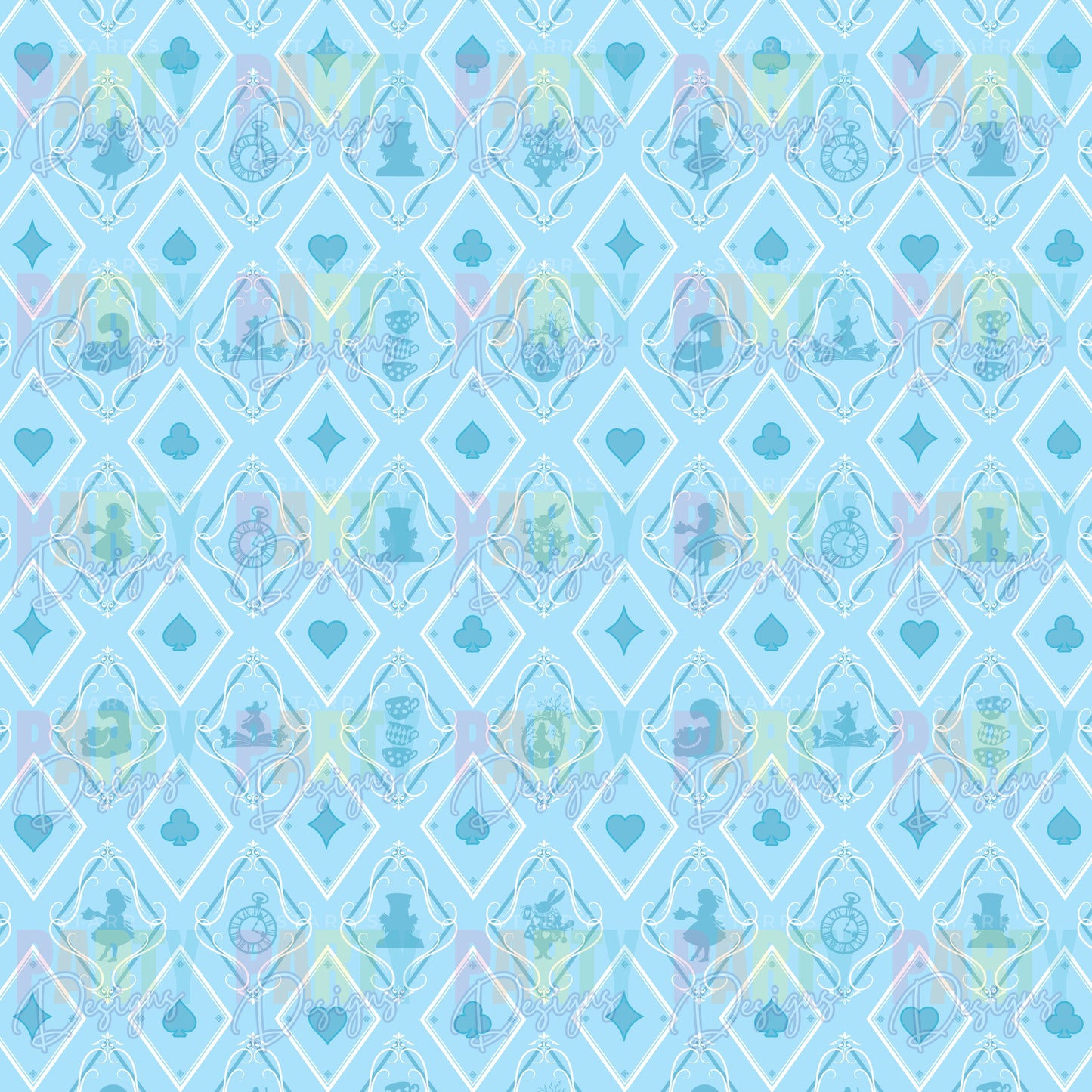 ALICE IN WONDERLAND PASTEL PAPER PACK 1