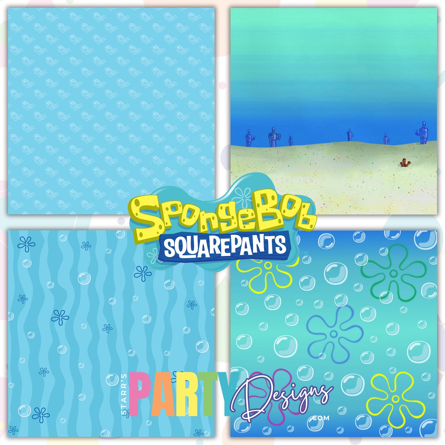 PAQUETE DE PAPEL DE BOB ESPONJA 1
