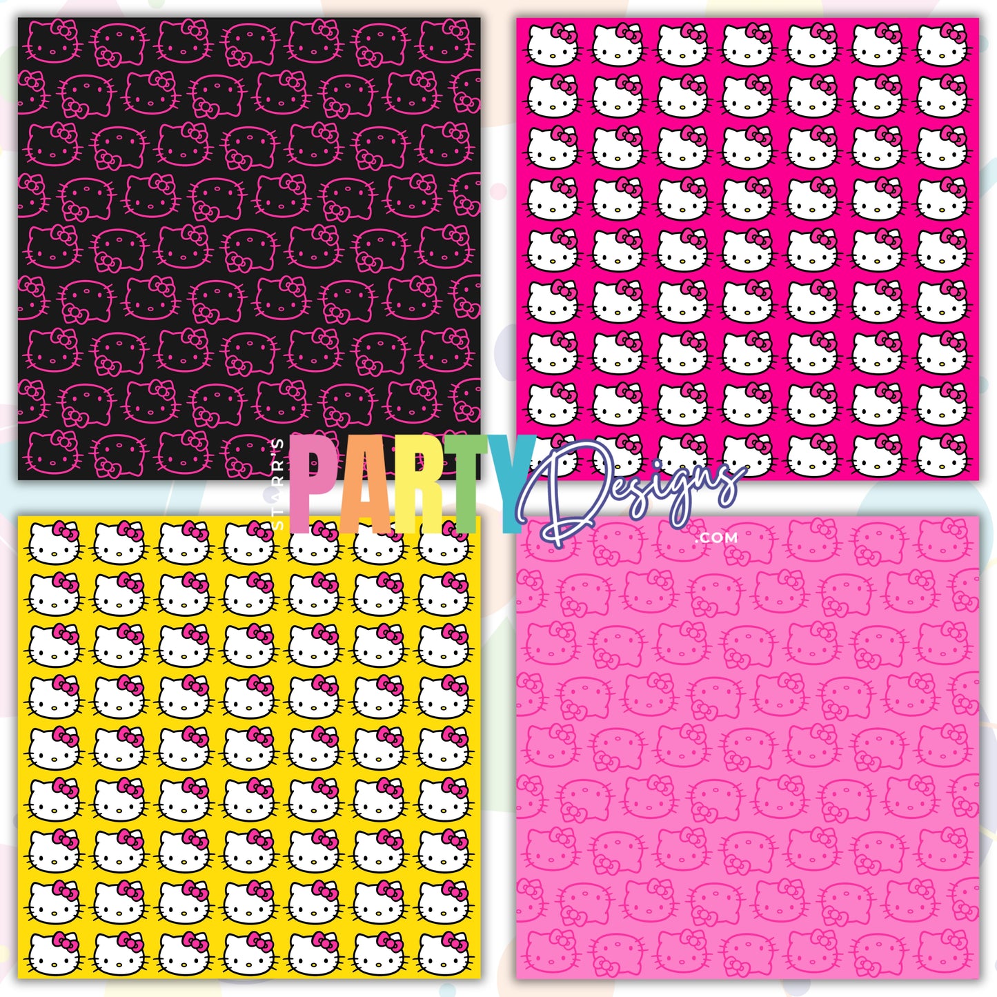 PAQUETE DE PAPEL HELLO KITTY ROSA 1