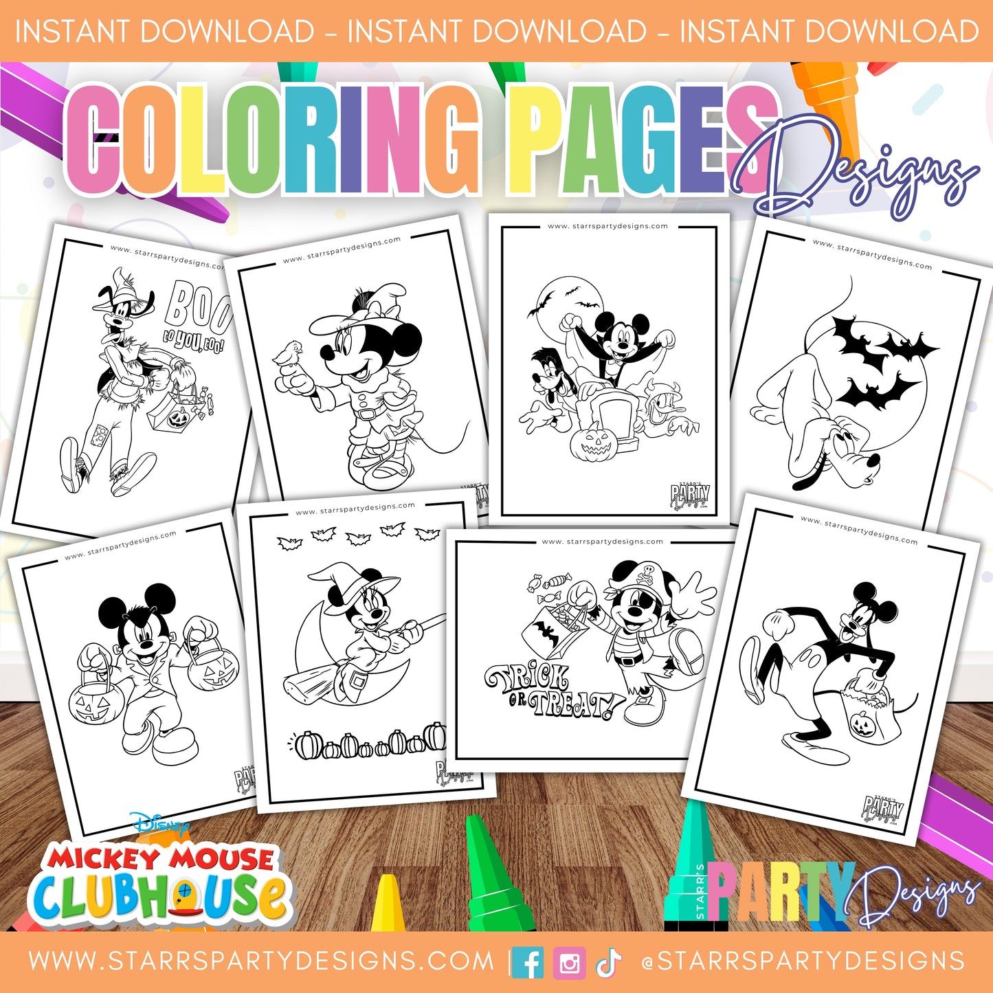 MICKEY Y SUS AMIGOS EN LA PLAYA PARA COLOREAR 1