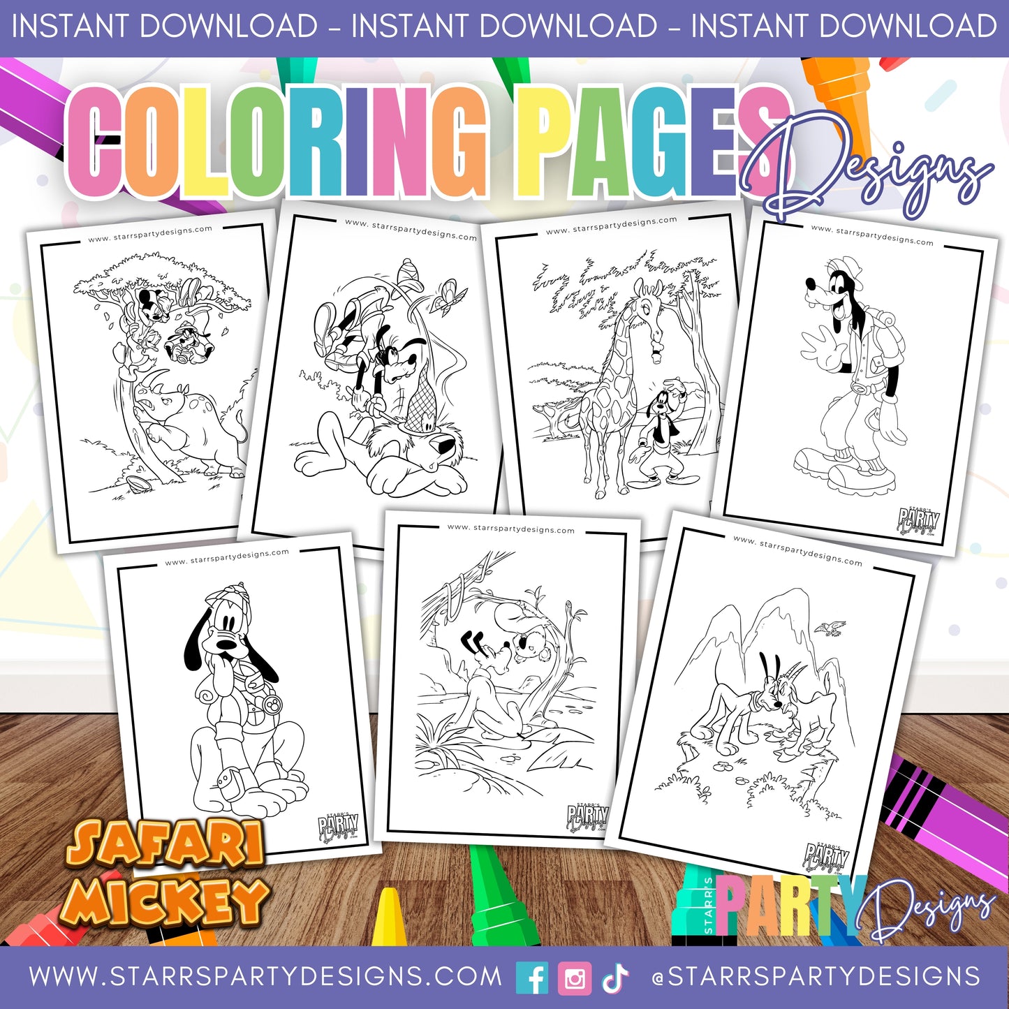 CELEBRA CON MICKEY Y SUS AMIGOS PÁGINAS PARA COLOREAR 1