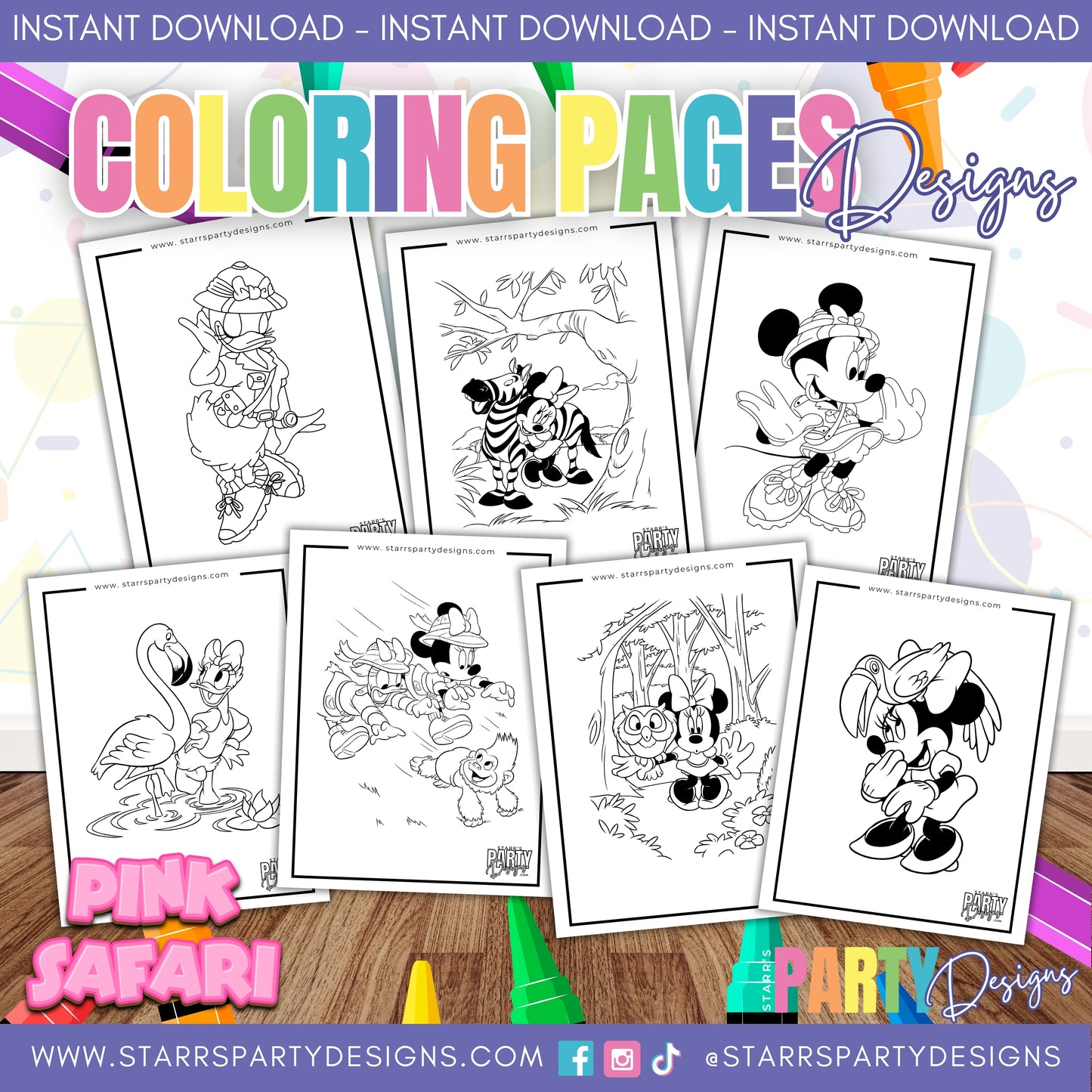 CELEBRA CON MICKEY Y SUS AMIGOS PÁGINAS PARA COLOREAR 1