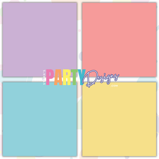 PASTEL RAINBOW SOLIDS PAPER PACK