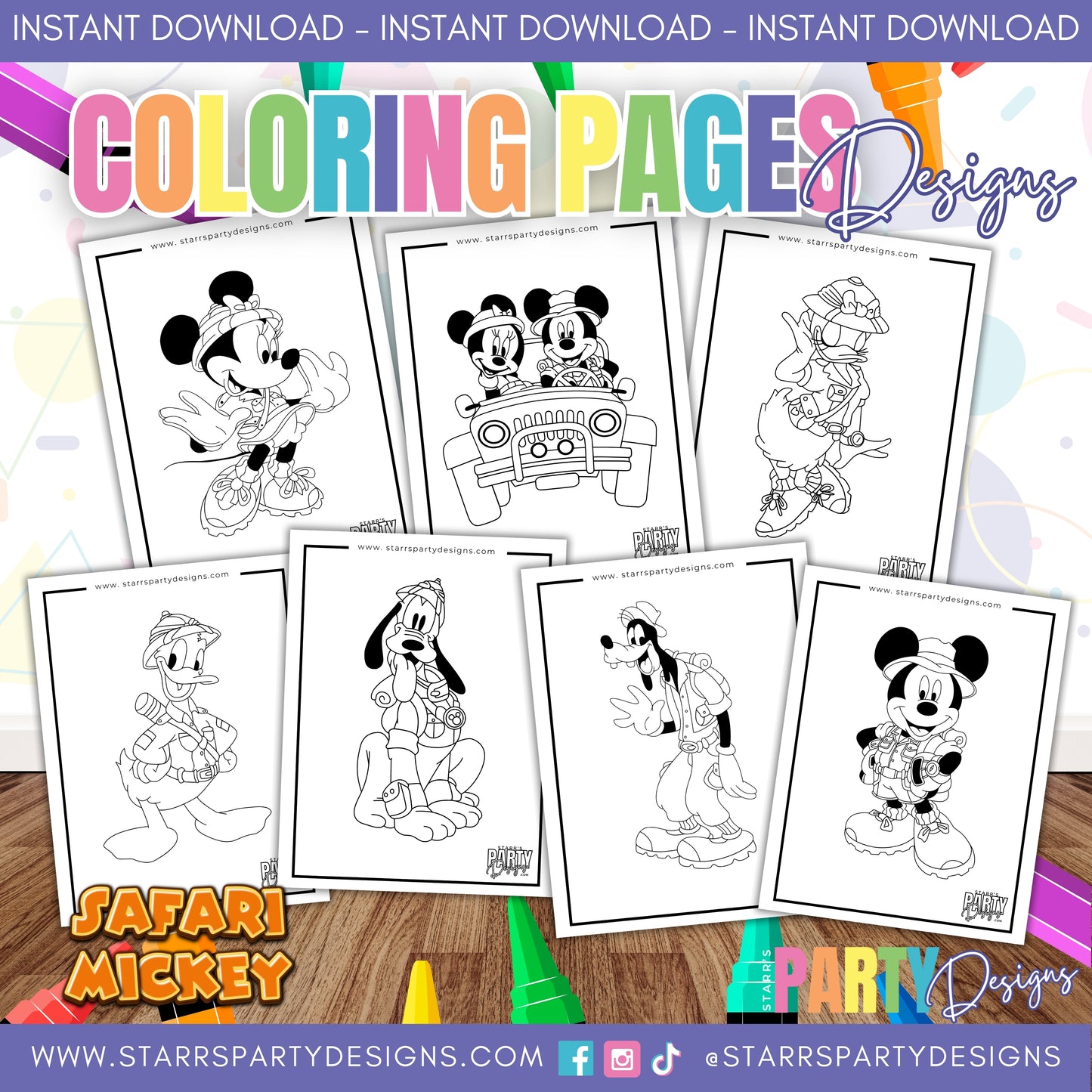 CELEBRA CON MICKEY Y SUS AMIGOS PÁGINAS PARA COLOREAR 1
