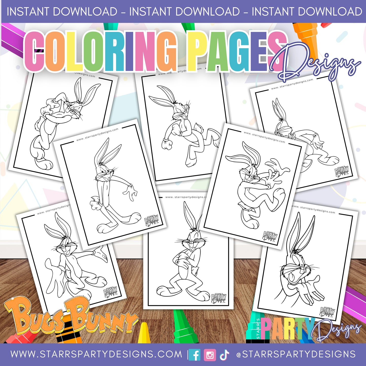 BUGS BUNNY COLORING PAGES 1