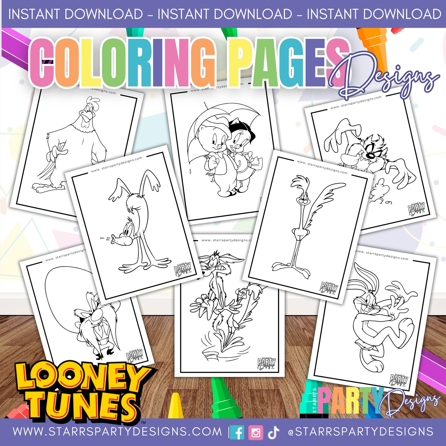 PAGINAS PARA COLOREAR DE LOONEY TUNES 3
