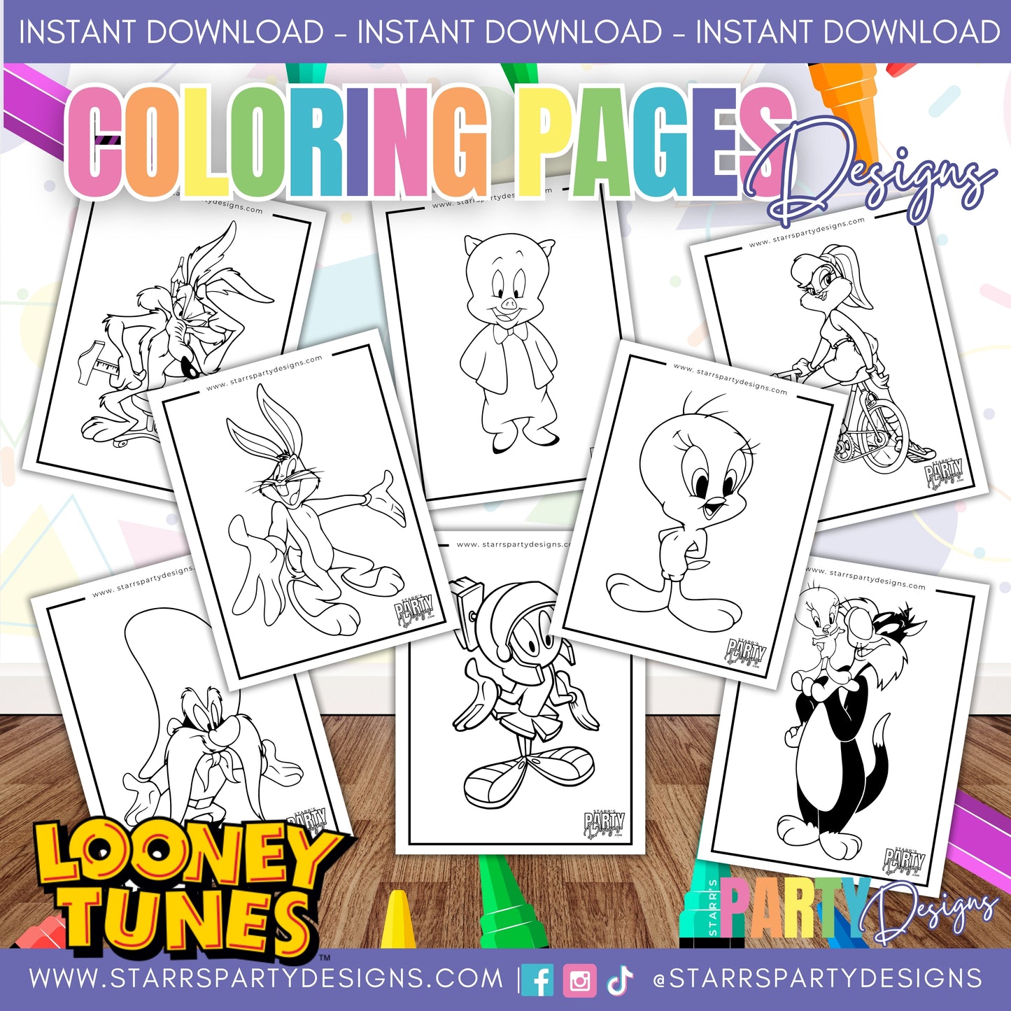 PAGINAS PARA COLOREAR DE LOONEY TUNES 2