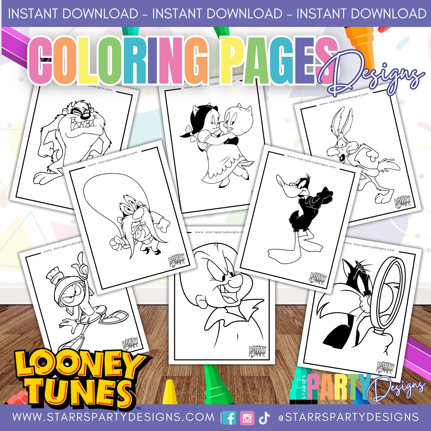 PAGINAS PARA COLOREAR DE LOONEY TUNES 1