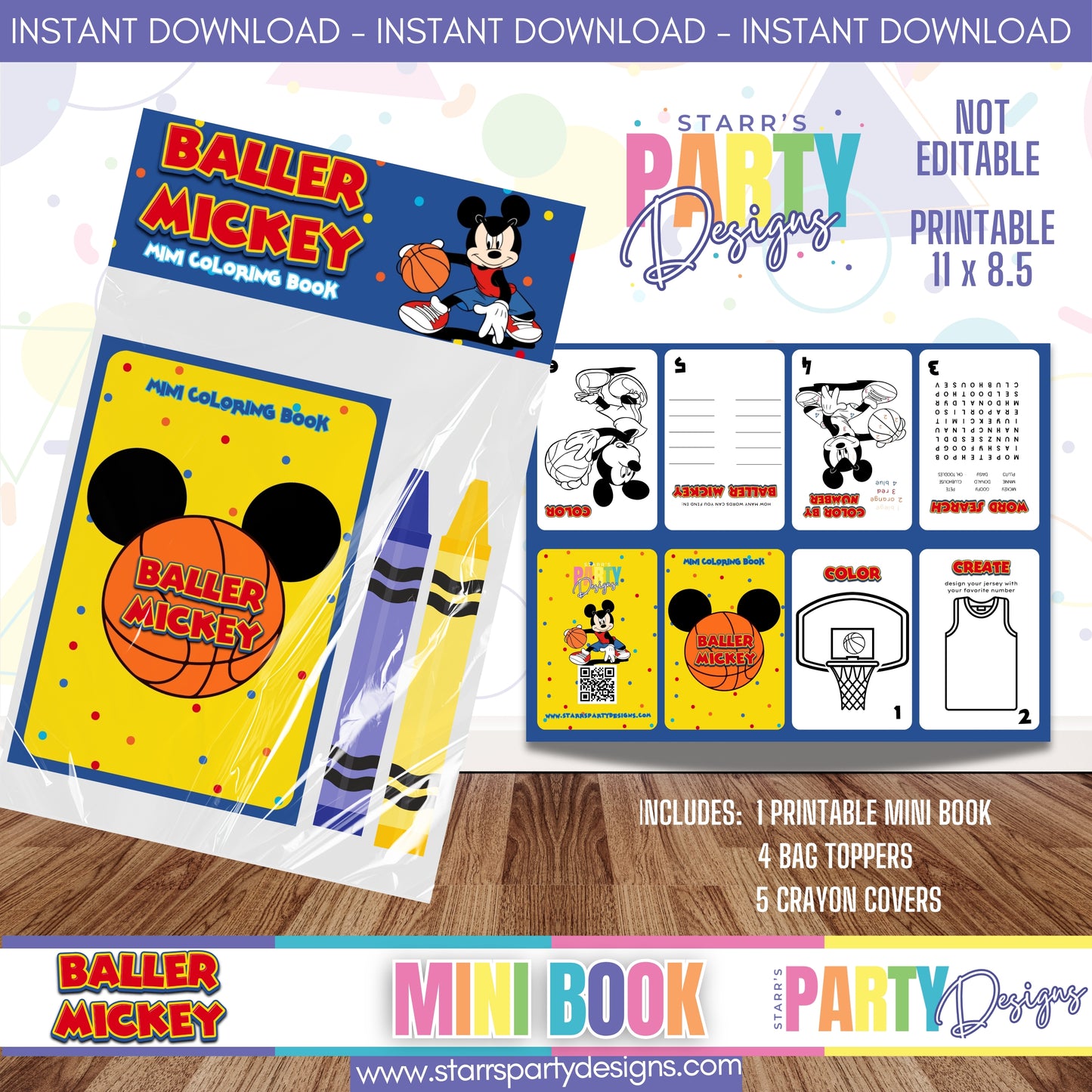 MINI BOOK DESIGN | BALLER MICKEY A1