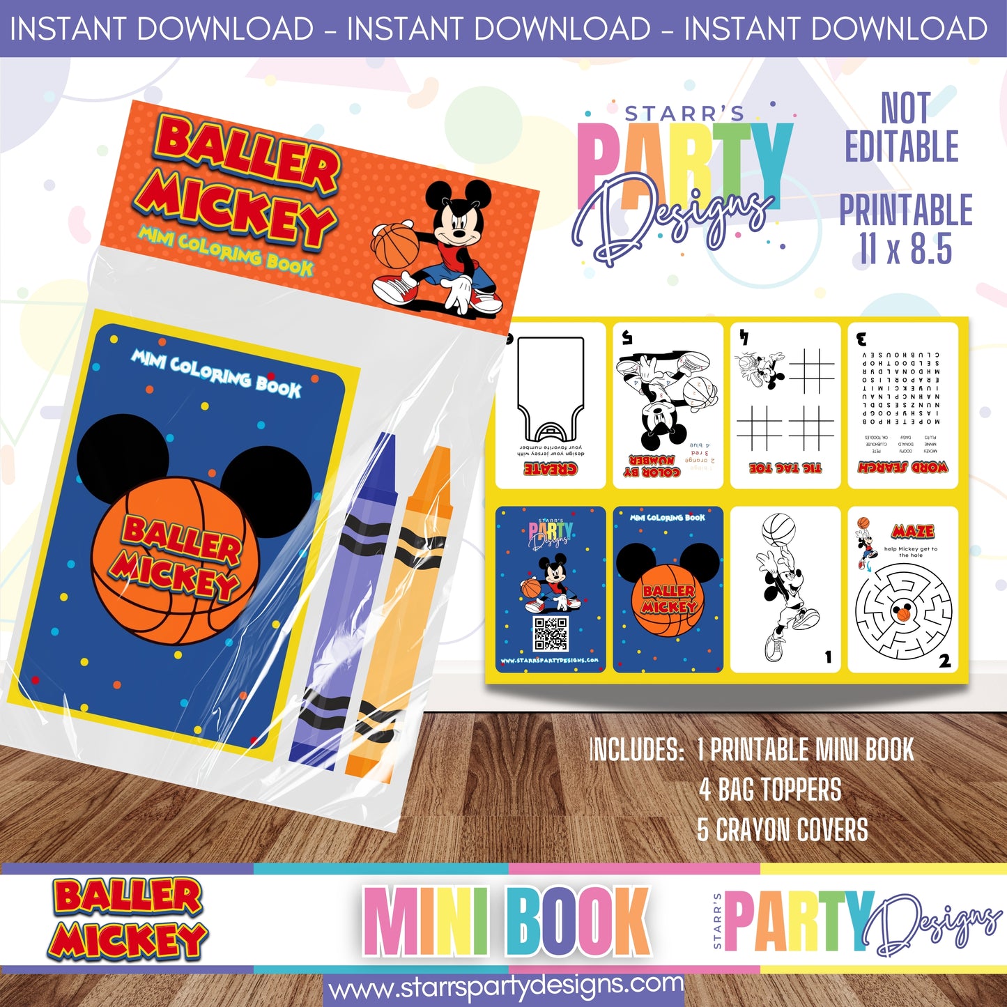 MINI BOOK DESIGN | BALLER MICKEY A3