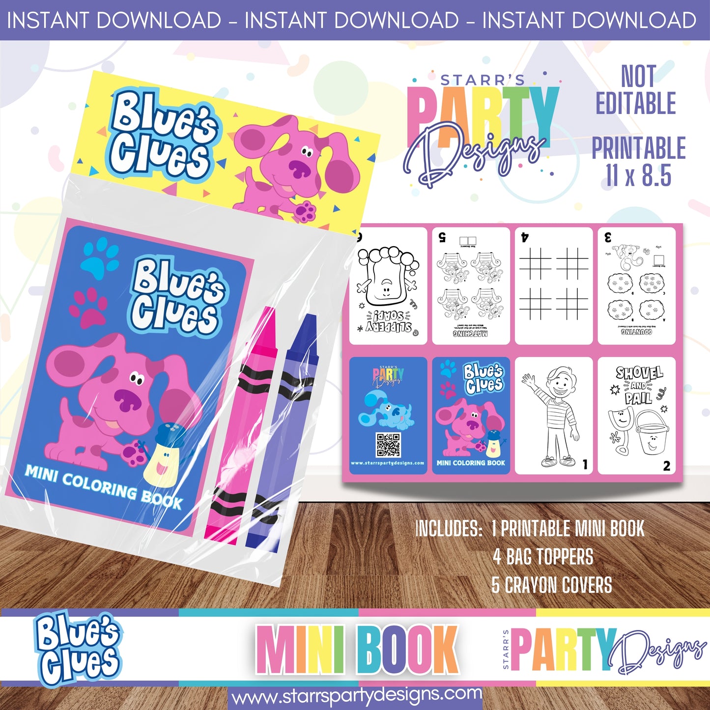 MINI BOOK DESIGN | BLUE'S CLUES B1