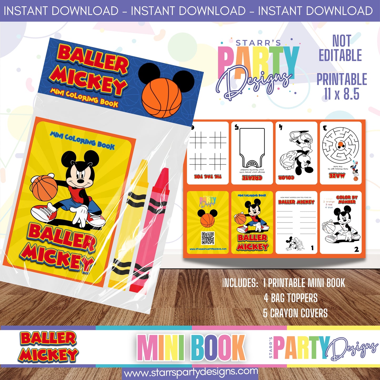 MINI BOOK DESIGN | BALLER MICKEY B1