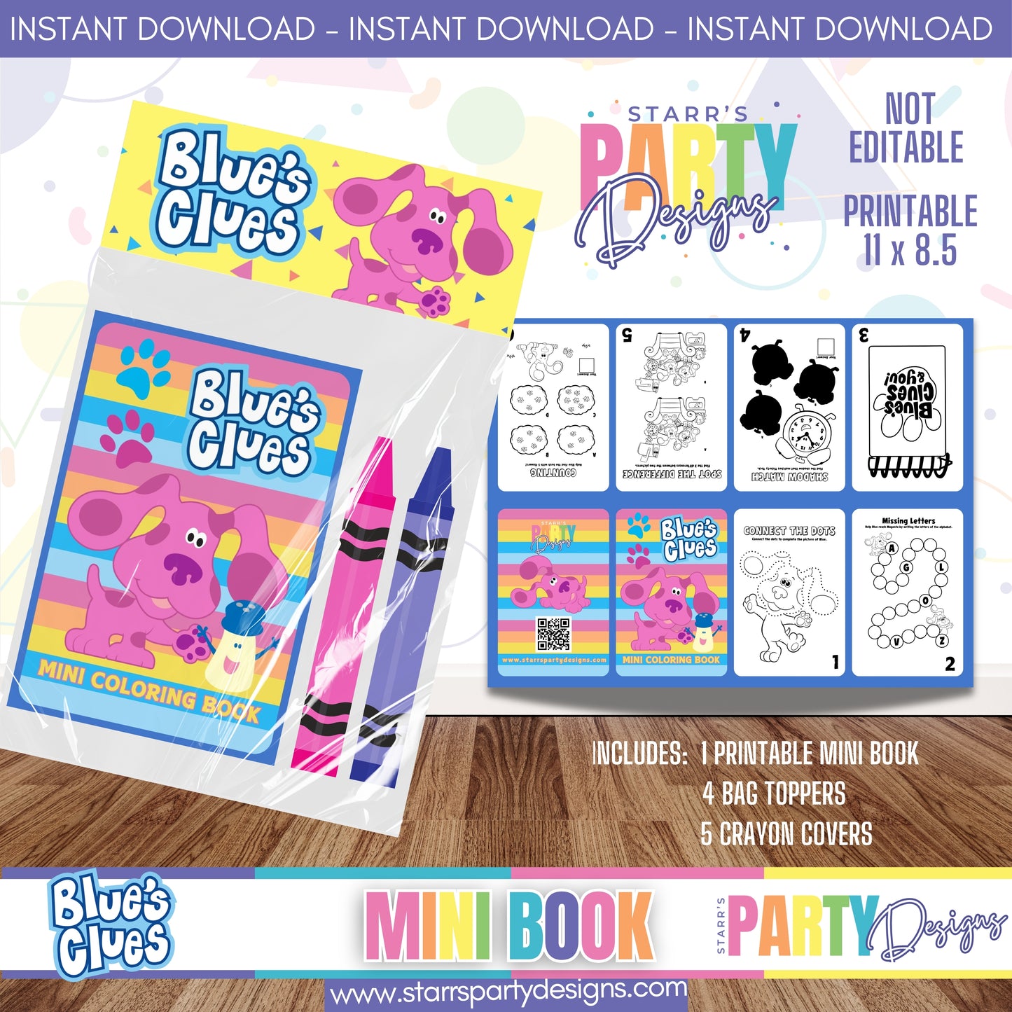 MINI BOOK DESIGN | BLUE'S CLUES B2