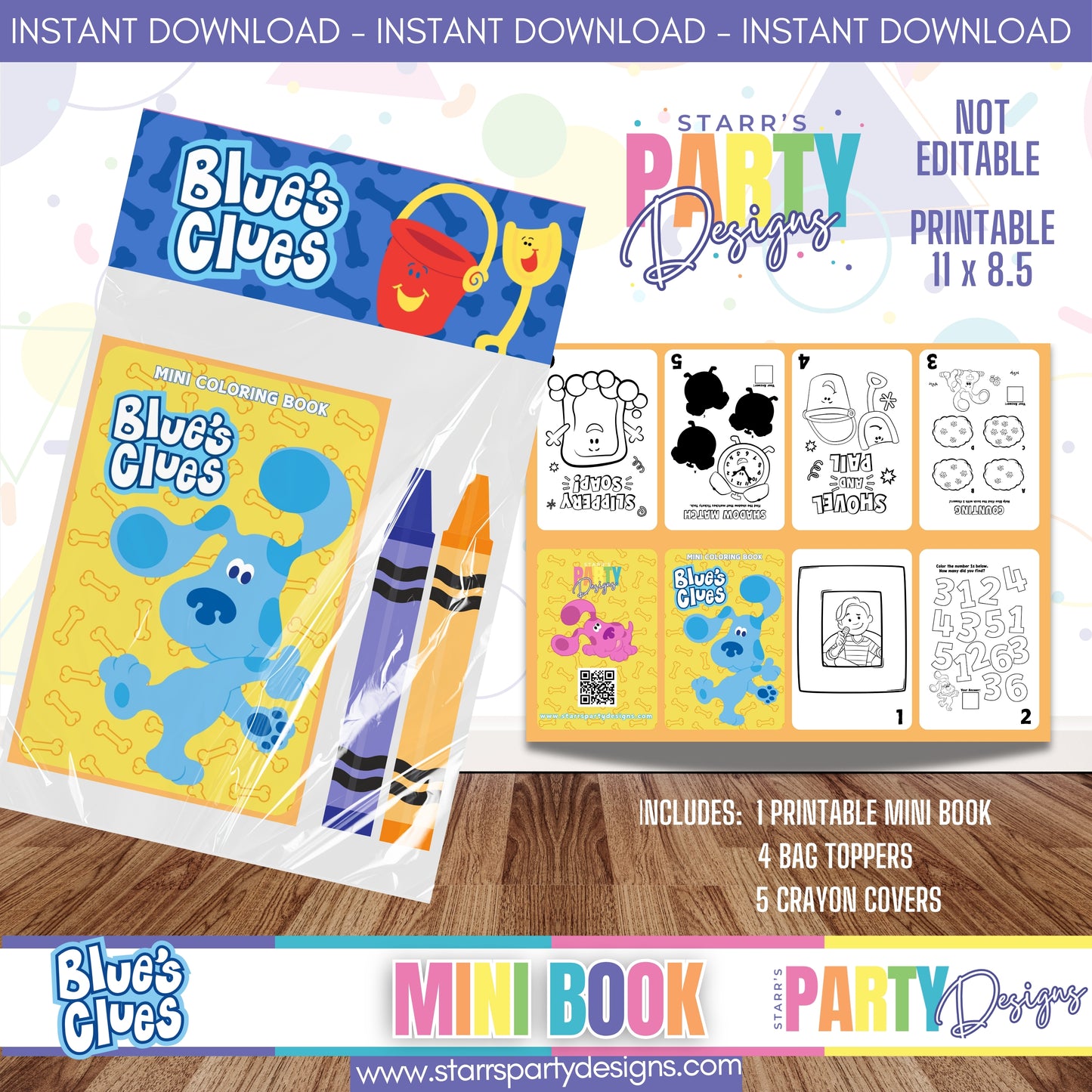 MINI BOOK DESIGN | BLUE'S CLUES D1