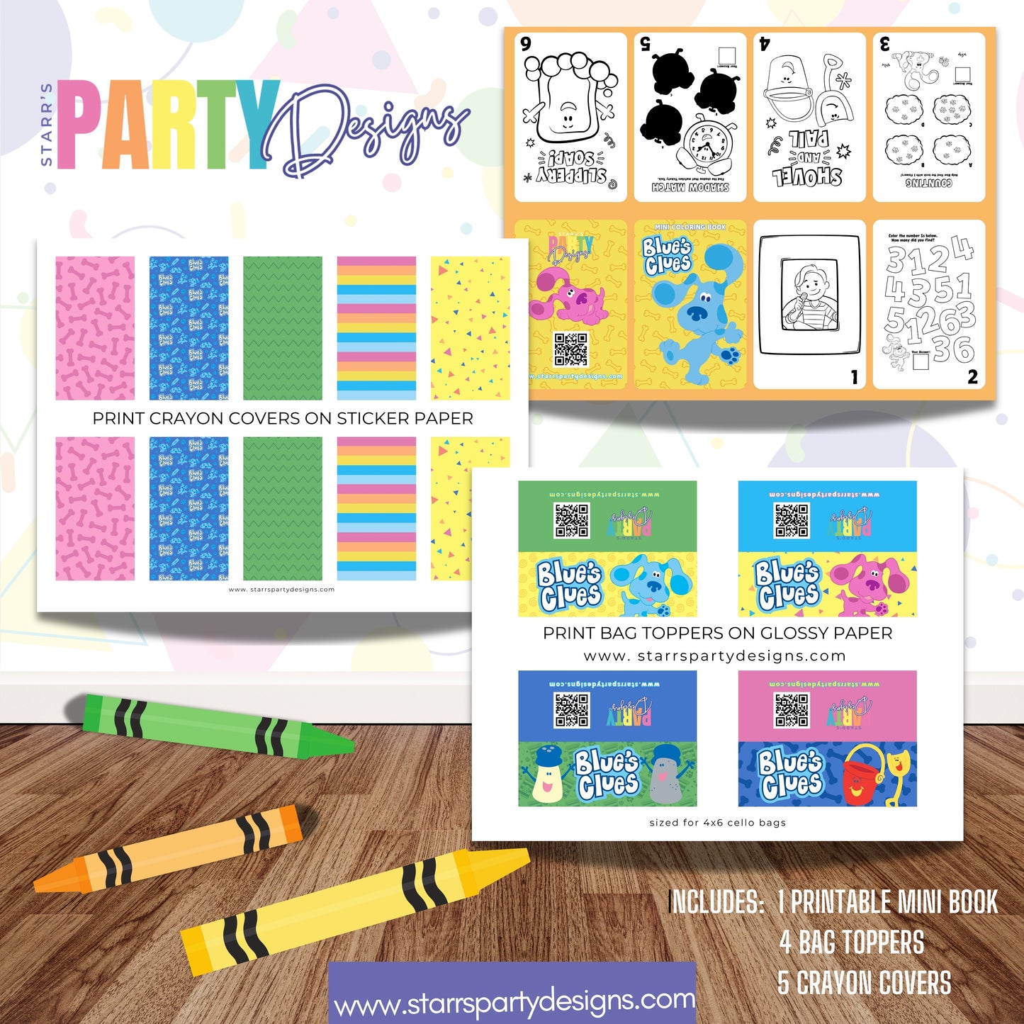 MINI BOOK DESIGN | BLUE'S CLUES D1