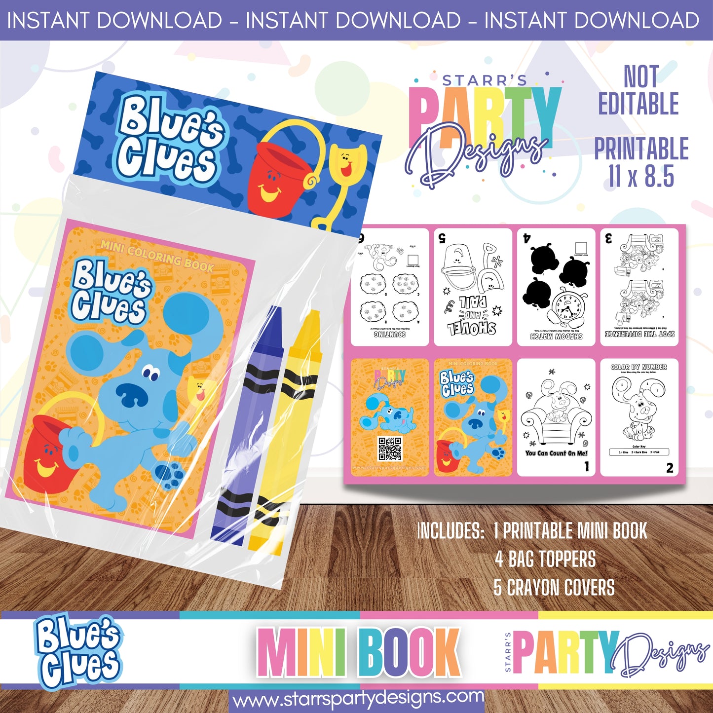 MINI BOOK DESIGN | BLUE'S CLUES D2