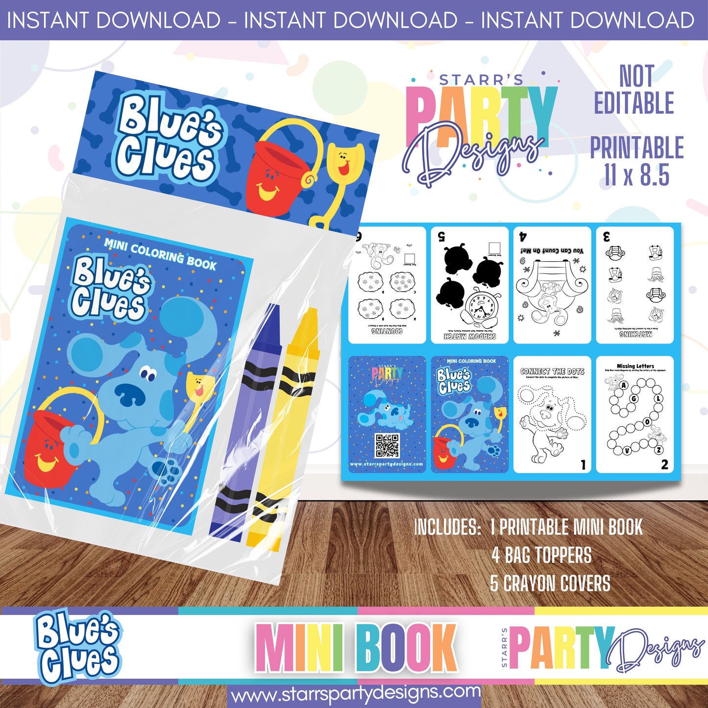 MINI BOOK DESIGN | BLUE'S CLUES D3