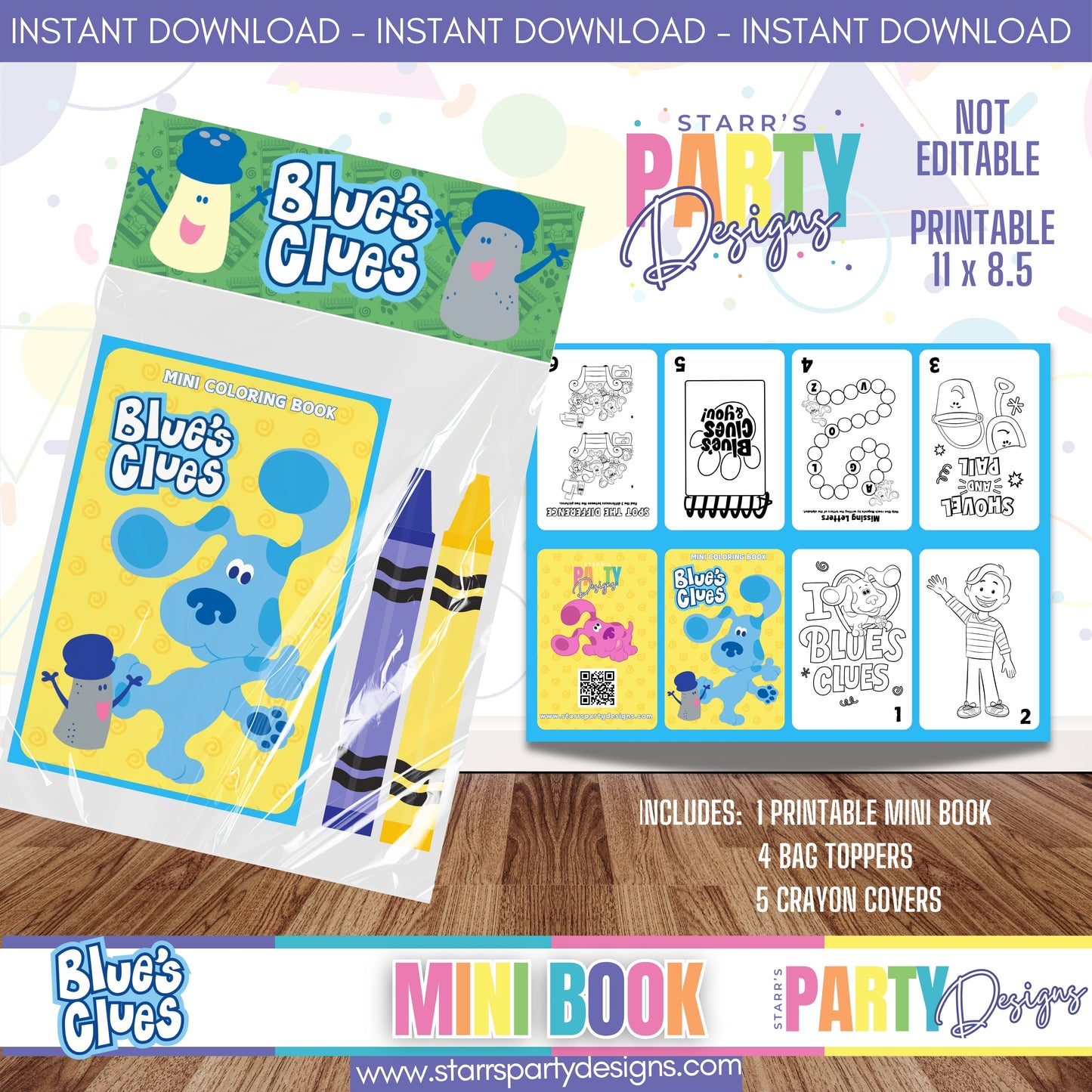 MINI BOOK DESIGN | BLUE'S CLUES D4