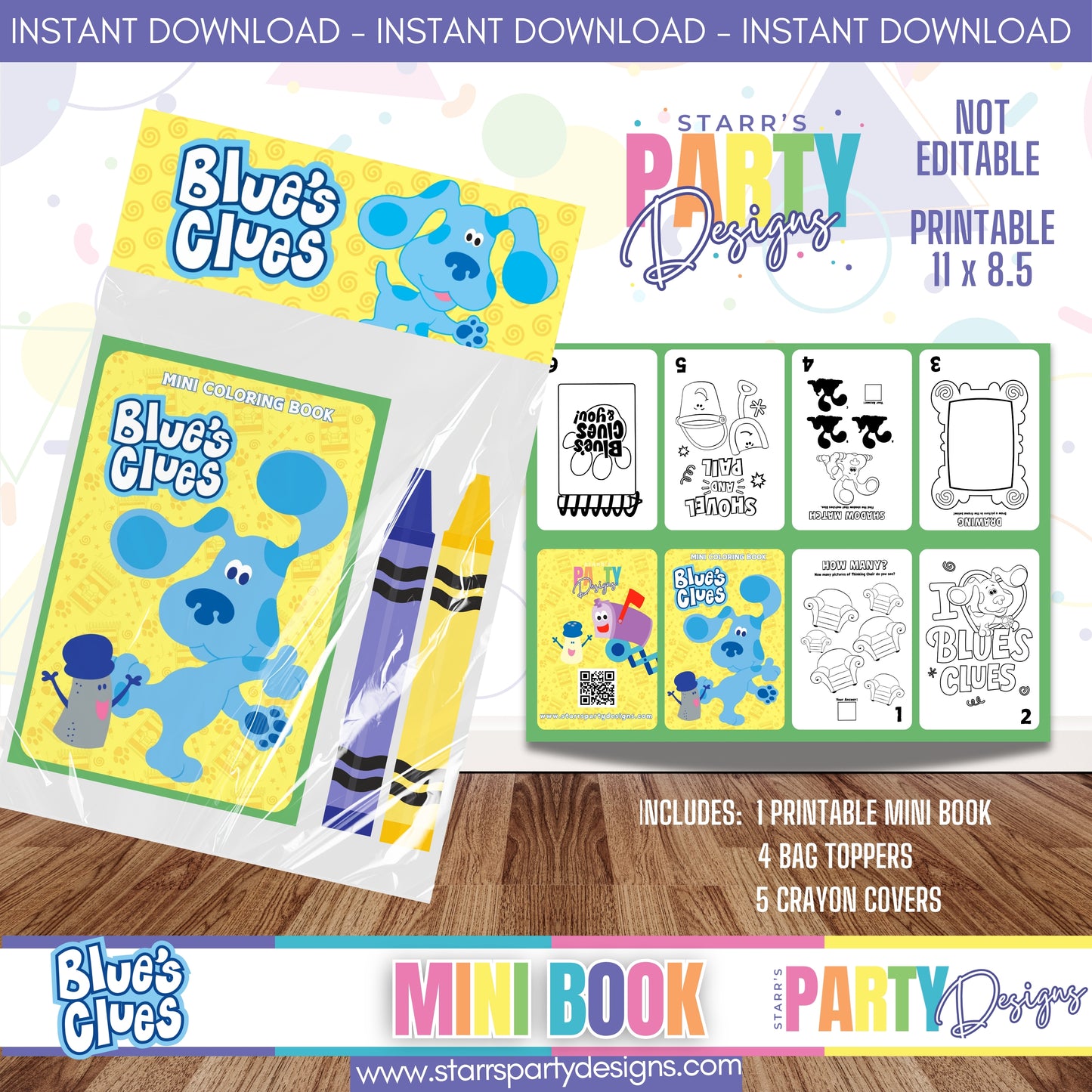 MINI BOOK DESIGN | BLUE'S CLUES D5