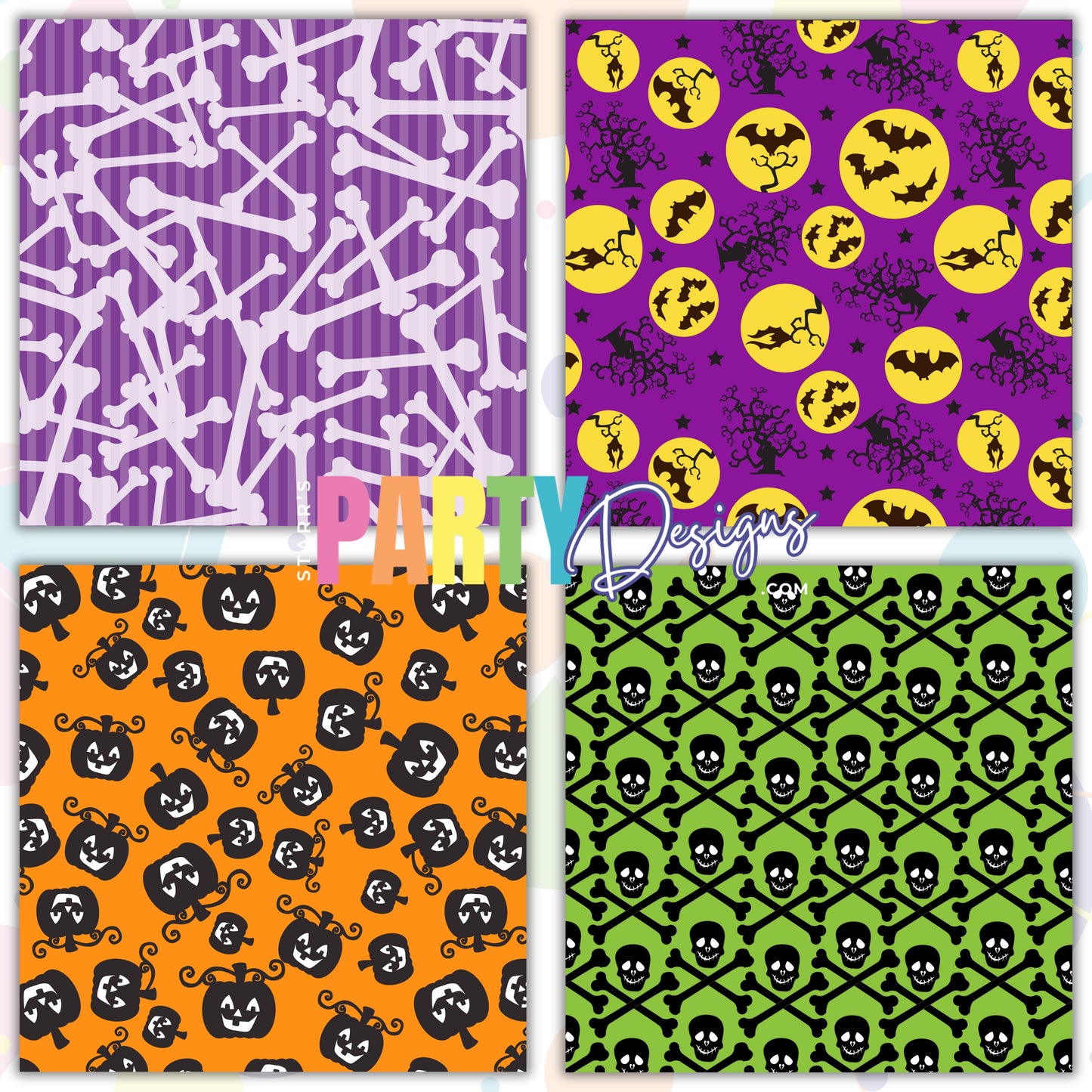 PAQUETE DE PAPEL FELIZ HALLOWEEN 1