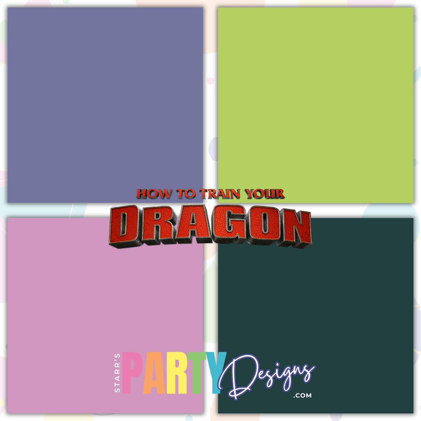 PAQUETE DE PAPEL DE SÓLIDOS CÓMO ENTRENAR A TU DRAGÓN