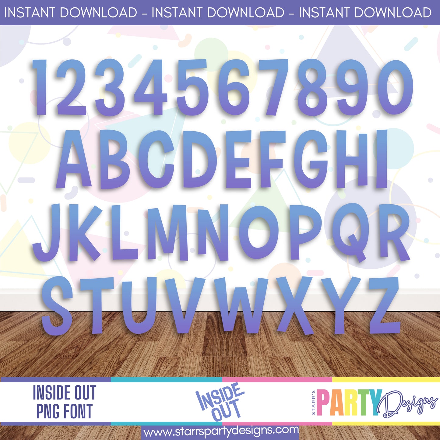INSIDE OUT PNG FONT