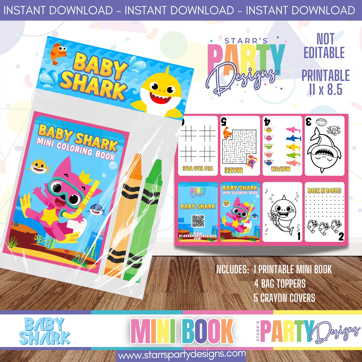 MINI BOOK DESIGN | BABY SHARK A1