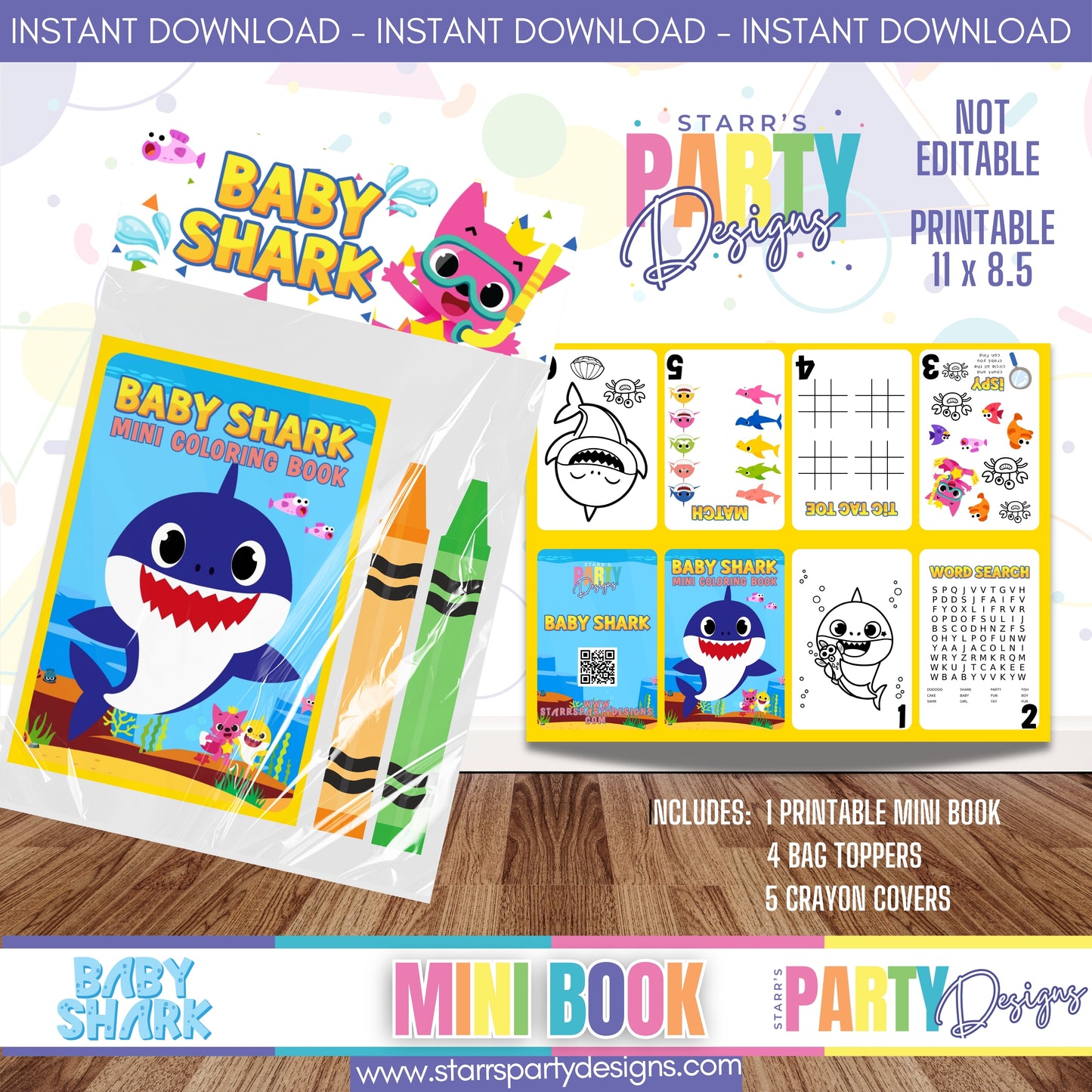 MINI BOOK DESIGN | BABY SHARK A3