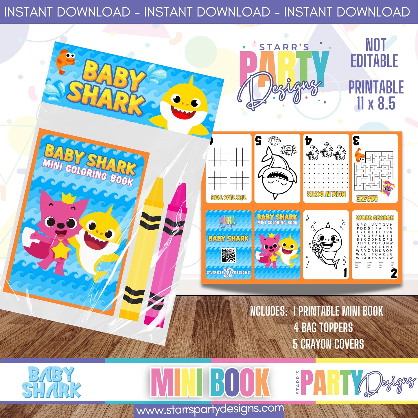 MINI BOOK DESIGN | BABY SHARK A4