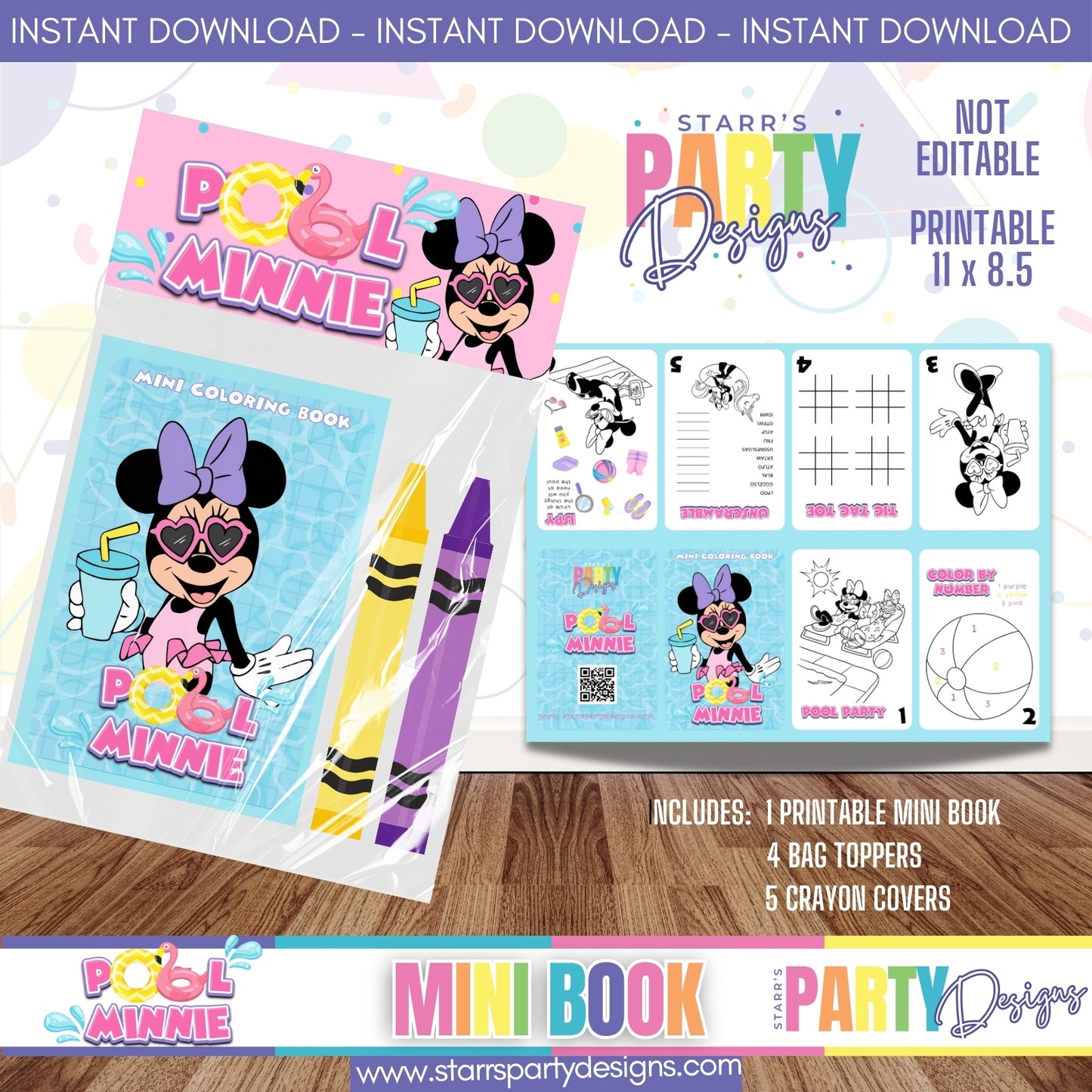 MINI BOOK DESIGN | POOL MINNIE A1