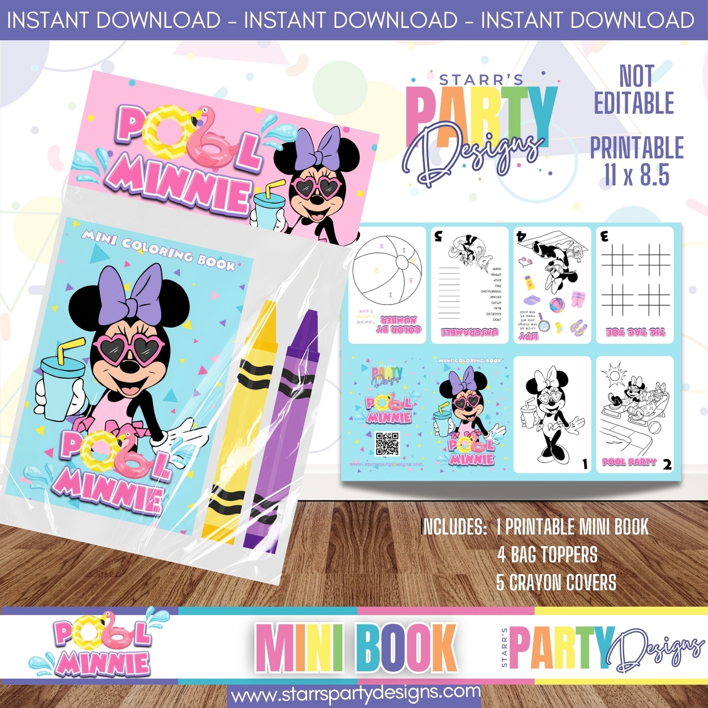 MINI BOOK DESIGN | POOL MINNIE A3