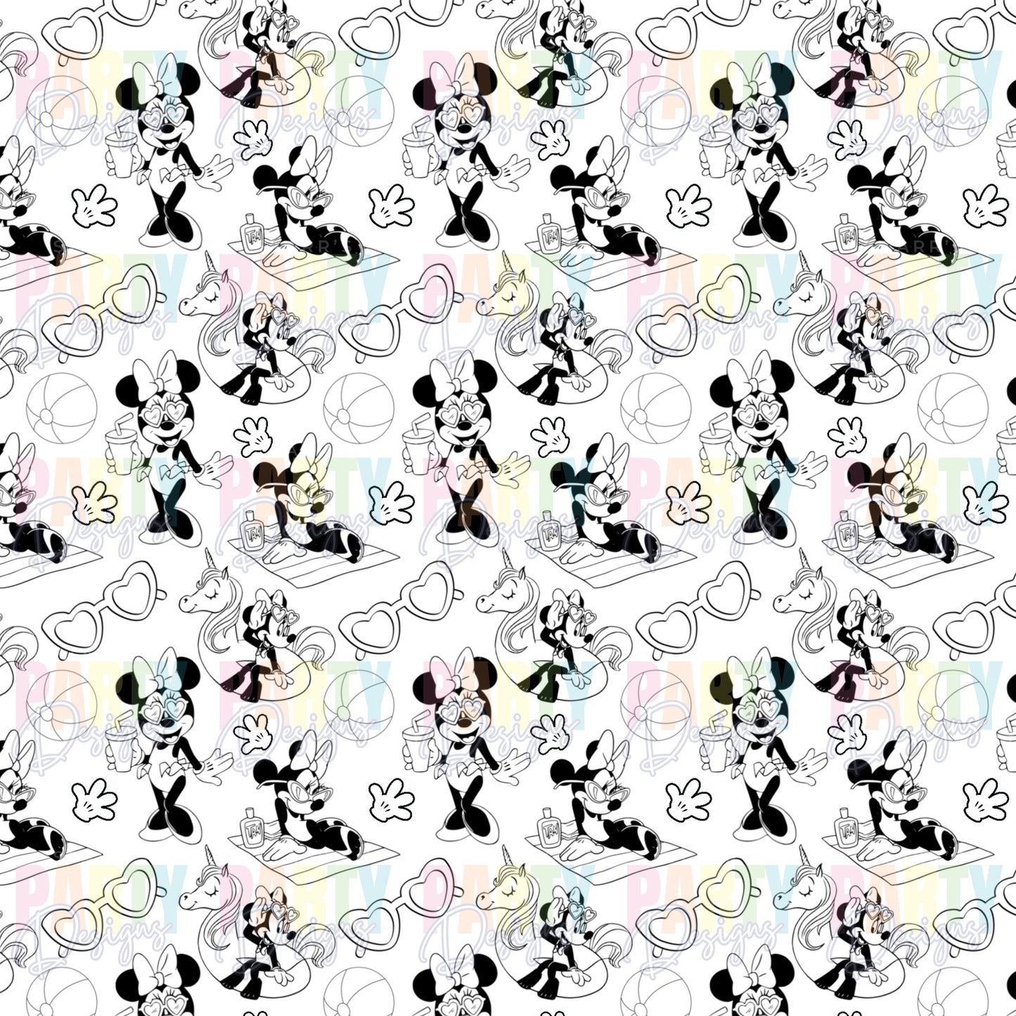 POOL MINNIE PAPER PACK 1