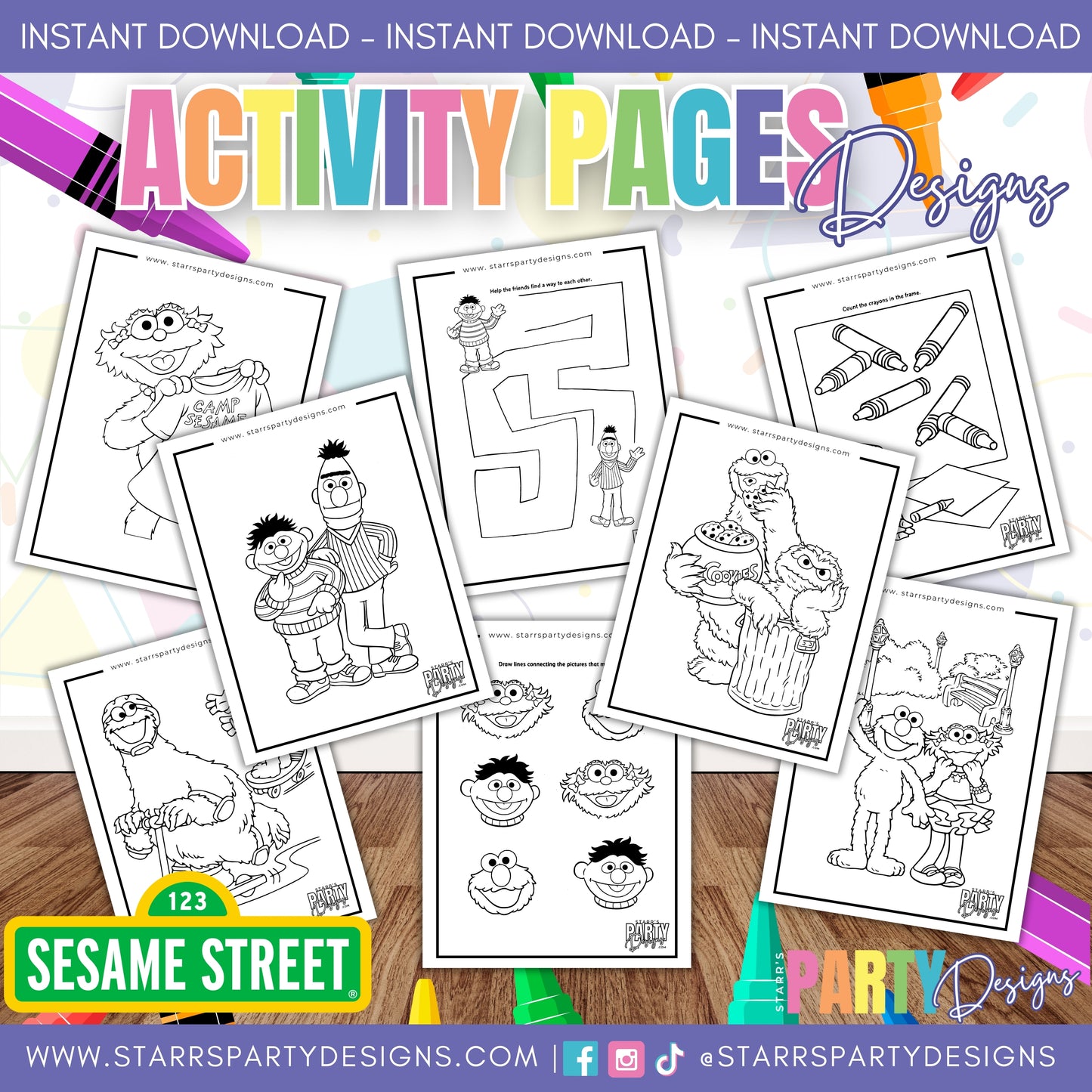 HOJAS DE ACTIVIDADES DE BARRIO SÉSAMO 1