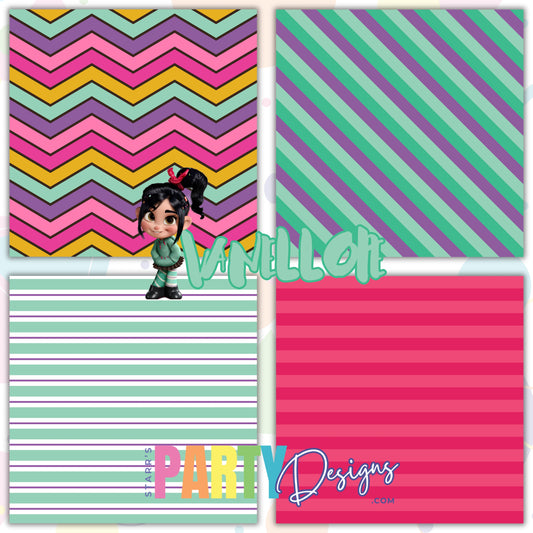 PAQUETE DE PAPEL RAYAS VANELLOPE